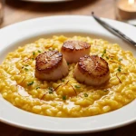 Risotto au safran et noix de Saint-Jacques