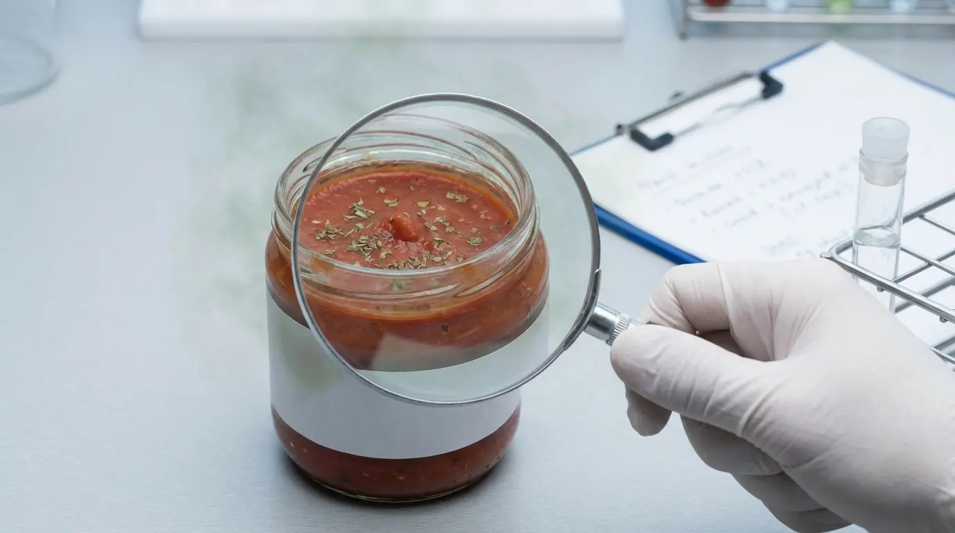 Analyse de sauce tomate en laboratoire
