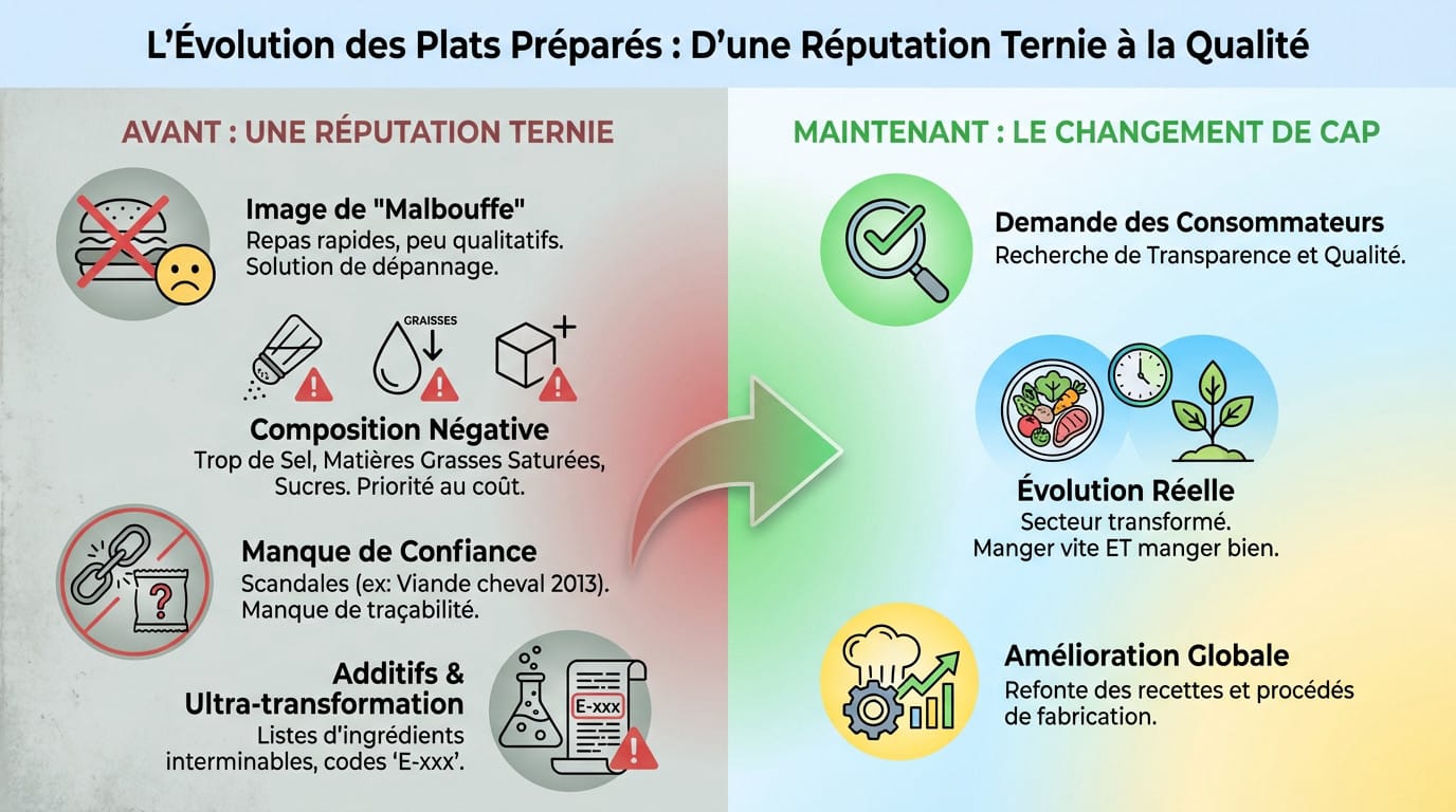 Évolution des plats préparés : de la malbouffe à l'équilibre nutritionnel