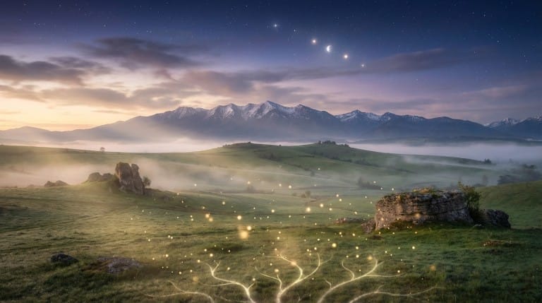 Alignement cosmique des signes de terre favorisant l'abondance financière