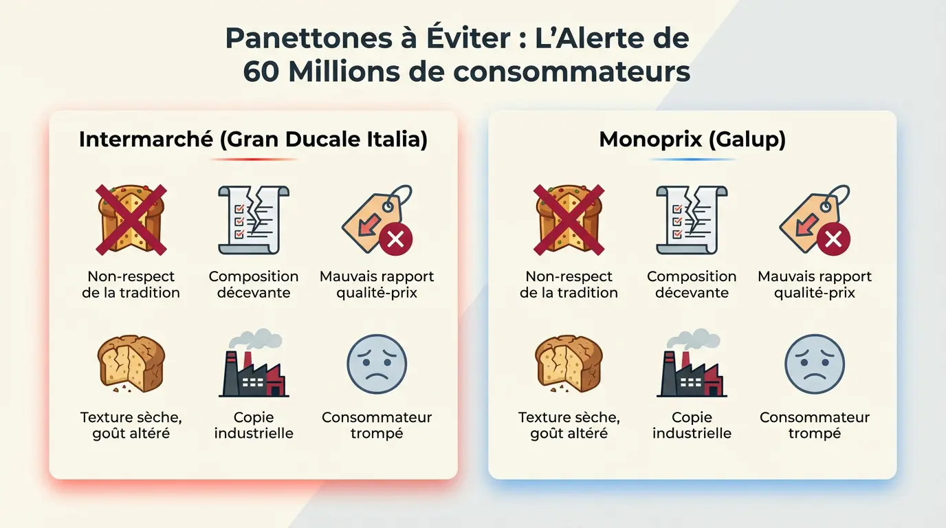 Comparatif de panettones : les références à éviter selon 60 Millions de consommateurs
