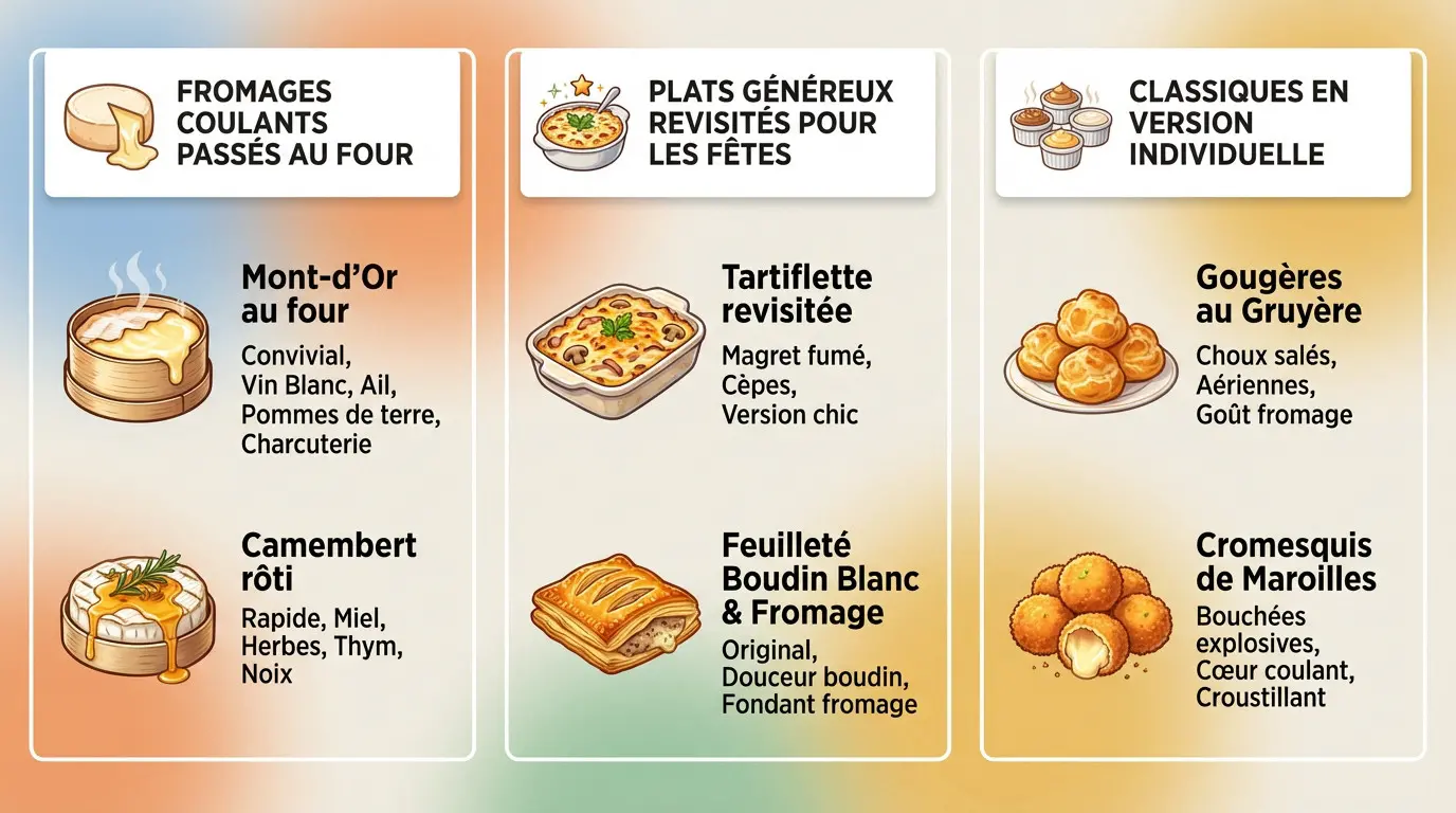 Plats réconfortants au fromage coulant pour les fêtes