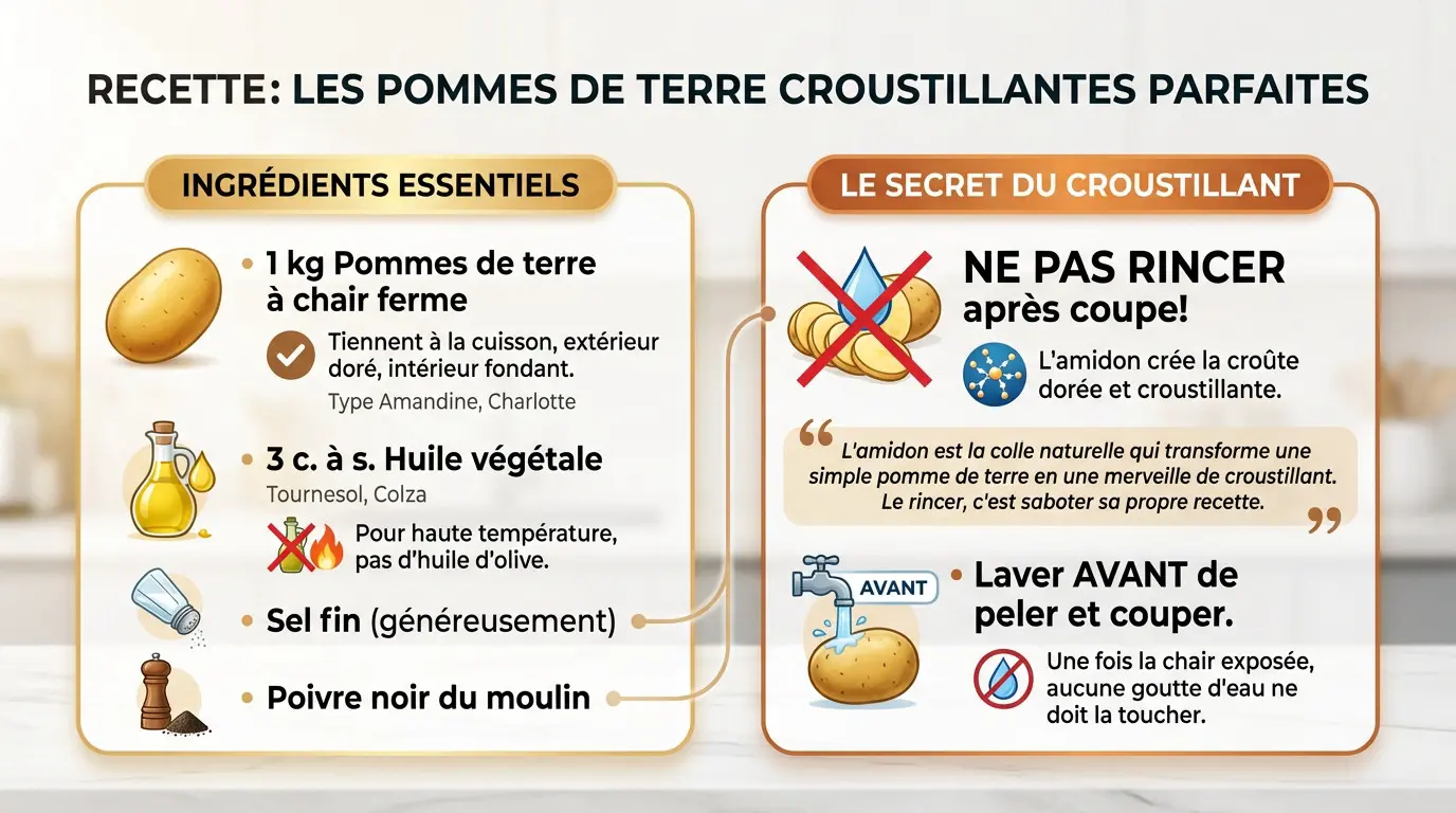 Pommes de terre four croustillantes dorées sur une plaque de cuisson