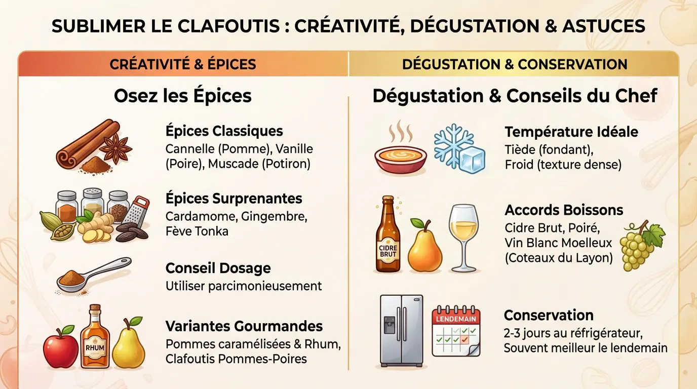 Clafoutis automnal créatif avec épices et fruits de saison