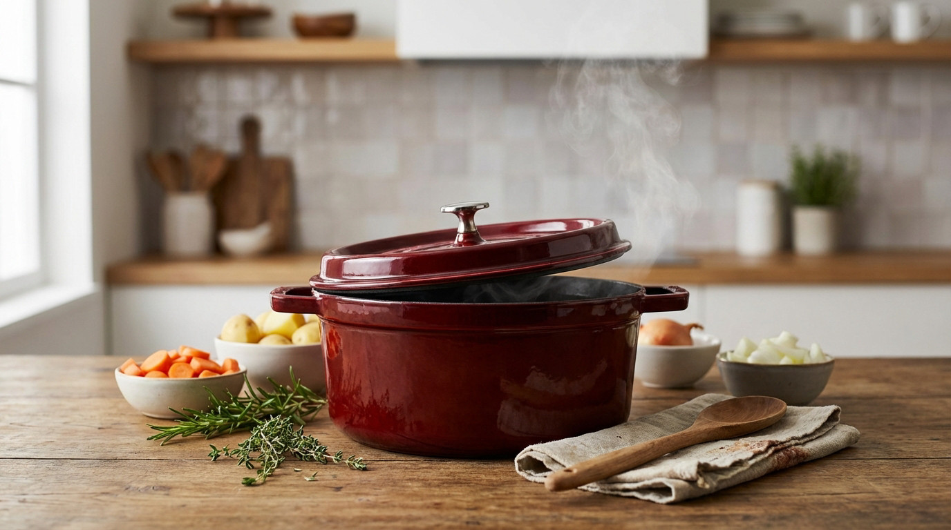 Cocotte en fonte Lidl Silvercrest à prix cassé, idéale pour la cuisine
