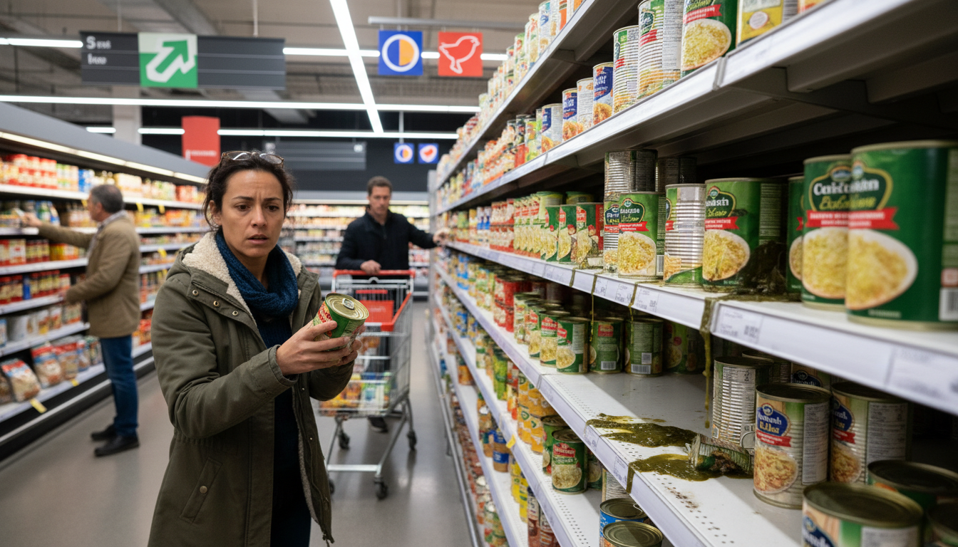 alerte urgente : retrait immédiat de boîtes de choucroute altérées chez intermarché, auchan, leclerc et d'autres enseignes. vérifiez vos achats pour votre sécurité.
