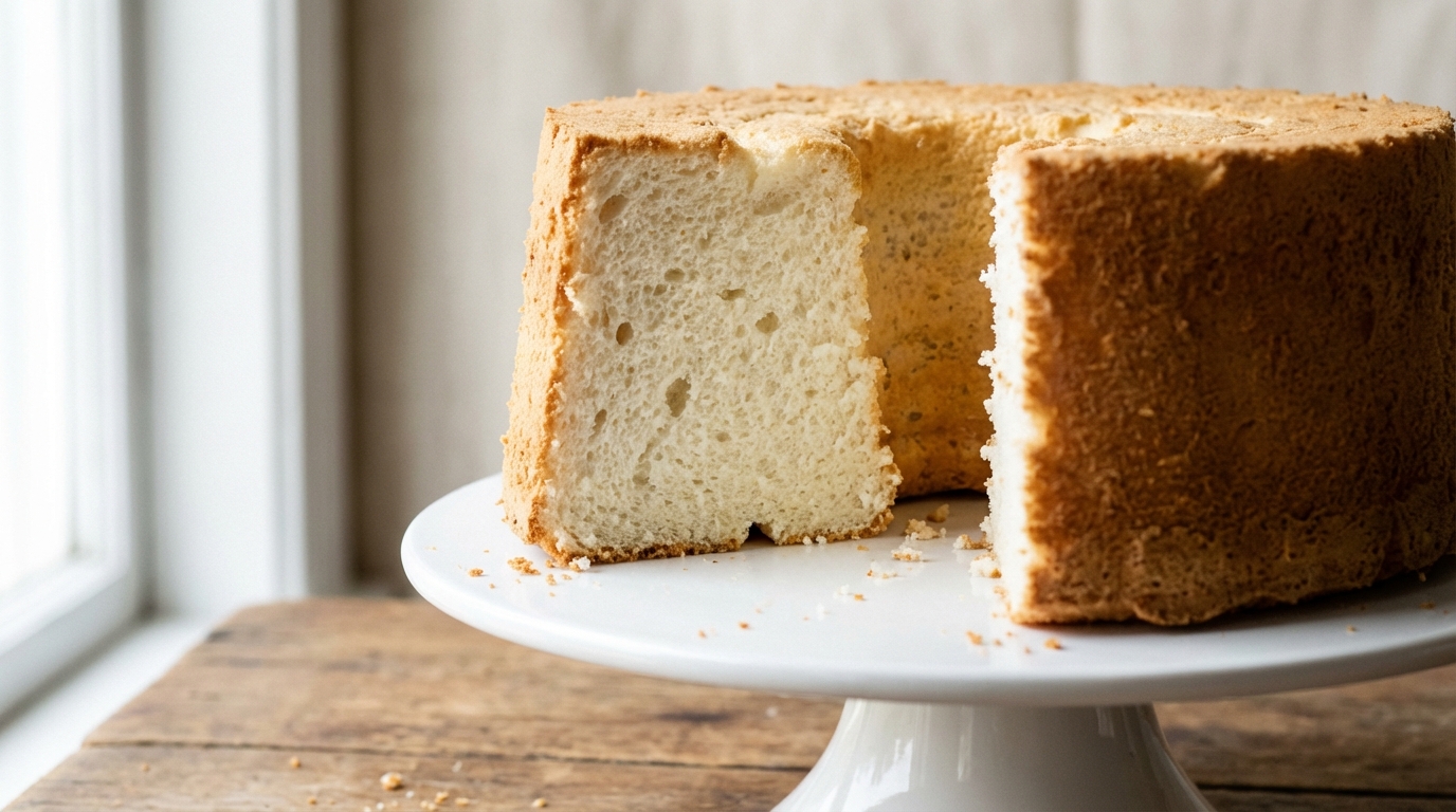 découvrez notre recette simple et délicieuse d'angel cake aérien, un gâteau léger qui ravira vos papilles à chaque bouchée.