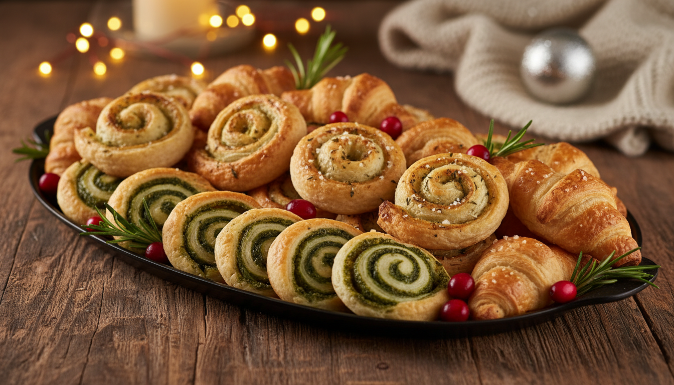 Apéro de Noël : 3 recettes rapides et gourmandes avec de la pâte feuilletée pour régaler sans stress