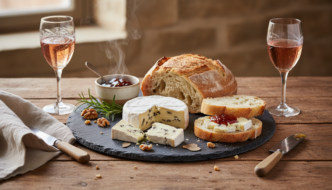 découvrez le brie truffé maison de noémie honiat, l'apéritif chic et gourmand parfait pour impressionner vos invités avec une touche raffinée et savoureuse.