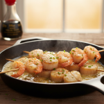 découvrez nos brochettes express de saint-jacques et crevettes au beurre chaud et gingembre, une recette savoureuse et rapide pour une explosion de saveurs et prolonger la fête avec gourmandise.