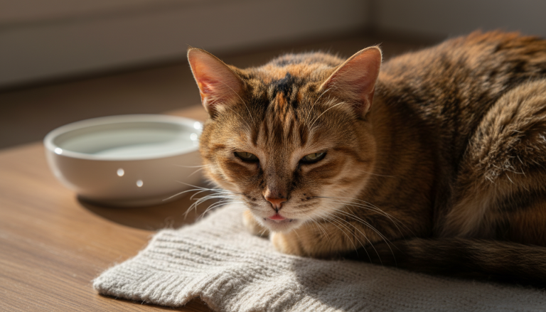 découvrez quel petit signe dans le comportement de votre chat peut indiquer un problème d'hydratation important à surveiller pour sa santé.