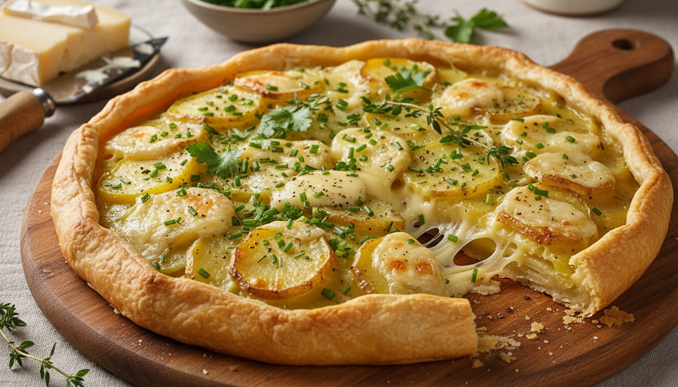 découvrez la recette secrète d'une tarte aux pommes de terre qui semble simple, mais cache un secret de chef pour un goût exceptionnel.