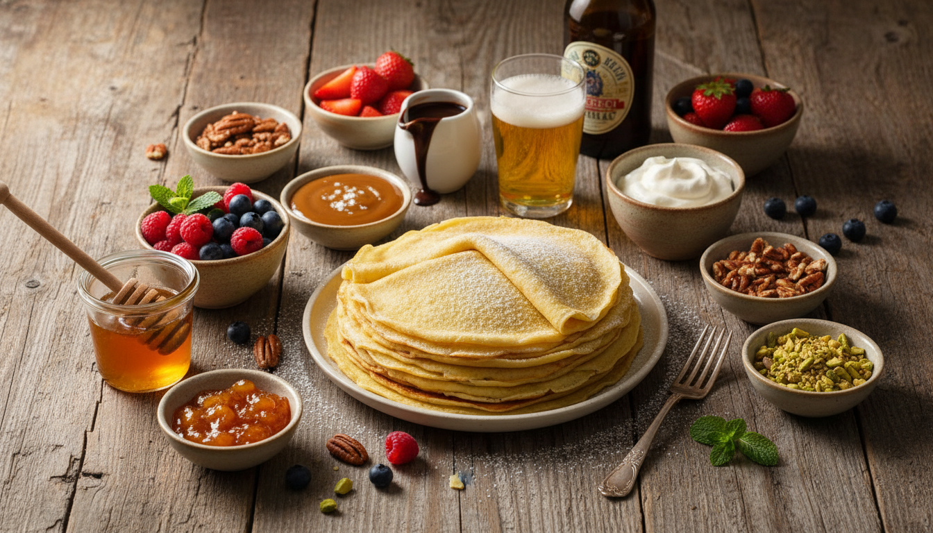 découvrez notre recette de crêpes légères à la bière, parfaites pour une chandeleur dorée et gourmande. faciles à réaliser, elles raviront petits et grands avec leur texture délicate et leur goût subtil.