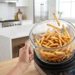 découvrez la friteuse sans huile portable ninja crispi 1700w, alliant puissance et compacité pour une cuisson saine et rapide, facilement transportable.