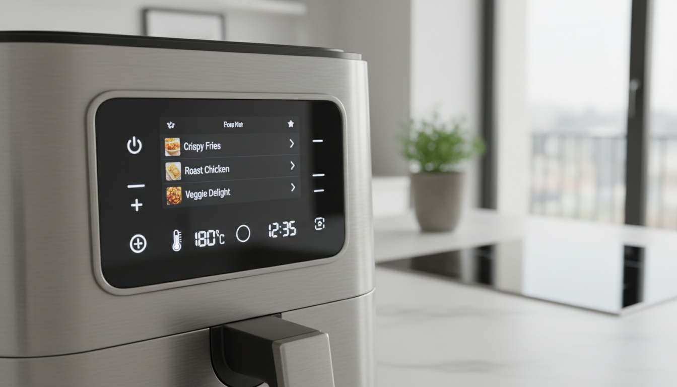 découvrez le cosori iconic single, un airfryer en inox performant pour réaliser des frites délicieusement croustillantes et plus saines. profitez d'une cuisson rapide et sans huile pour des repas gourmands et équilibrés.