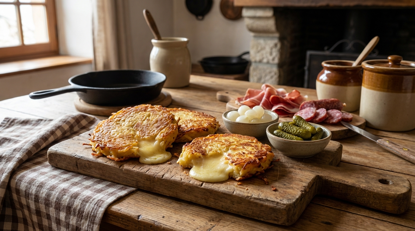 découvrez la recette facile et gourmande des galettes savoyardes au fromage à raclette, un délice fondant parfait pour réchauffer vos repas d'hiver.