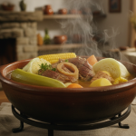 savourez le pot-au-feu vénézuélien d'hiver, un plat détox réconfortant alliant jarret de veau, choux croquants et bananes vertes pour une explosion de saveurs authentiques.
