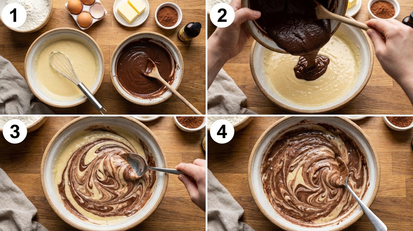 découvrez comment préparer facilement un cake marbré irrésistible, moelleux et savoureux, grâce à notre recette simple et rapide à réaliser.