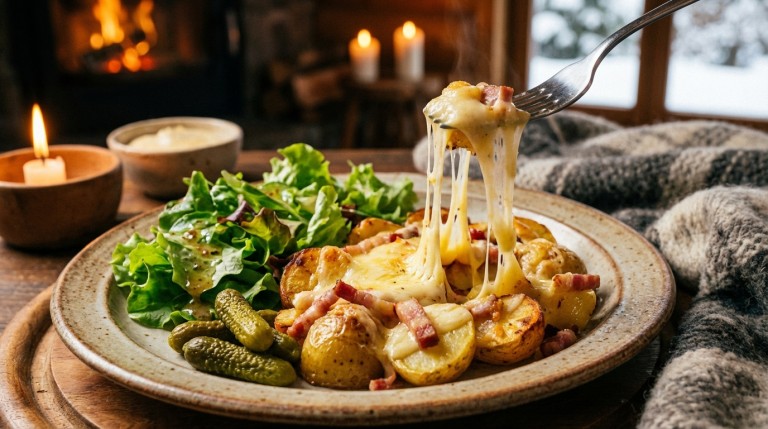 découvrez notre recette facile et savoureuse de gratin de pommes de terre au fromage à raclette, un délice fondant parfait pour réchauffer vos repas en famille.