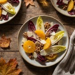 découvrez une salade automnale croquante alliant la douceur des suprêmes d’orange, la fraîcheur des endives, le croquant des éclats de noix et la richesse du fromage de brebis pour un délice sain et gourmand.