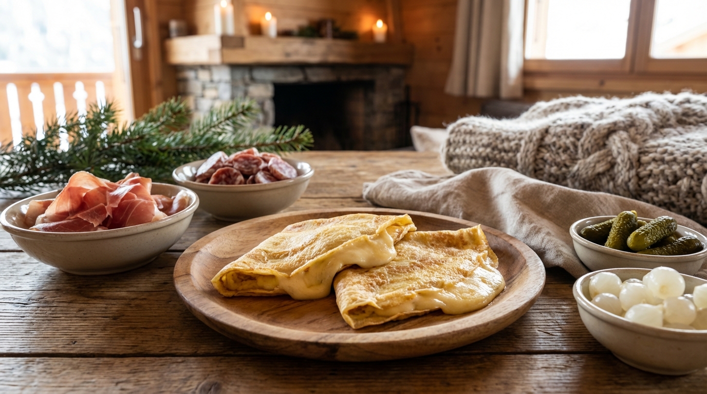 découvrez la recette gourmande des crêpes savoyardes au fromage à raclette, un délice des alpes à savourer en famille ou entre amis.
