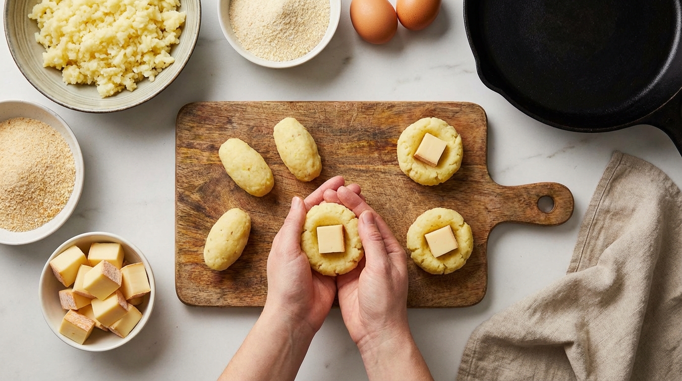 découvrez nos délicieuses croquettes de pommes de terre fondantes, riches en fromage à raclette, parfaites pour un apéritif savoureux ou un accompagnement gourmand.