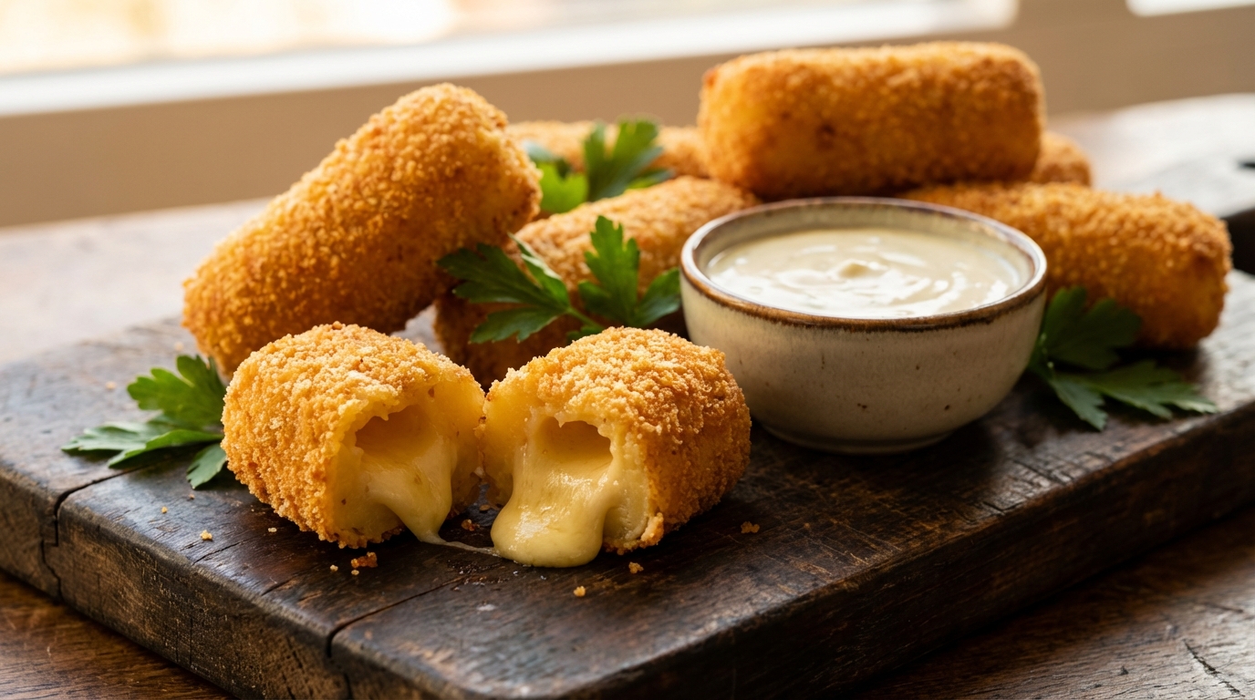 découvrez nos délicieuses croquettes de pommes de terre fondantes, généreusement garnies de fromage à raclette fondant pour un plaisir gourmand et réconfortant.