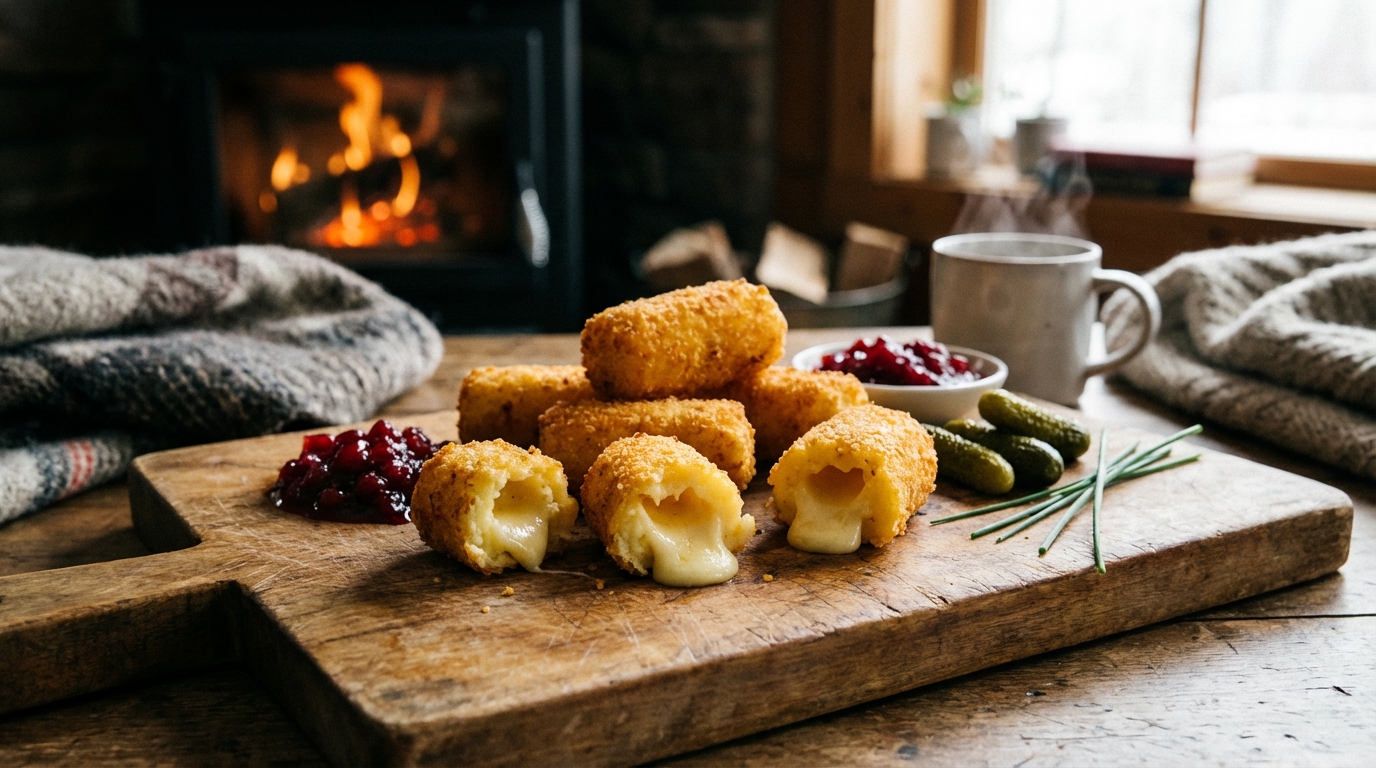 découvrez nos délicieuses croquettes de pommes de terre fondantes, généreusement garnies de fromage à raclette fondant pour un goût savoureux et réconfortant.