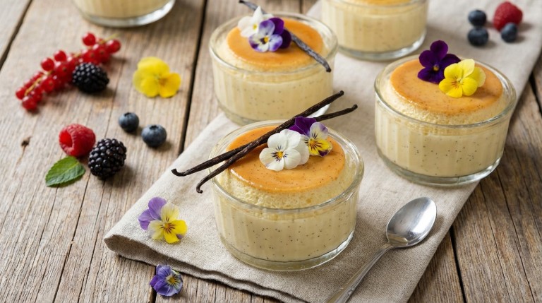 découvrez notre recette simple et express de flans vanille légers préparés au thermomix, pour un dessert délicieux et rapide à réaliser.