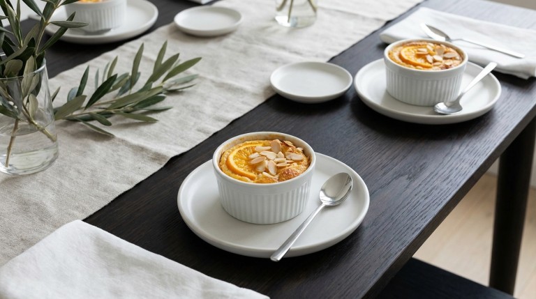 savourez notre gratin léger de clémentines, délicatement parfumé à la poudre d’amande, pour un dessert frais et gourmand parfait à partager.