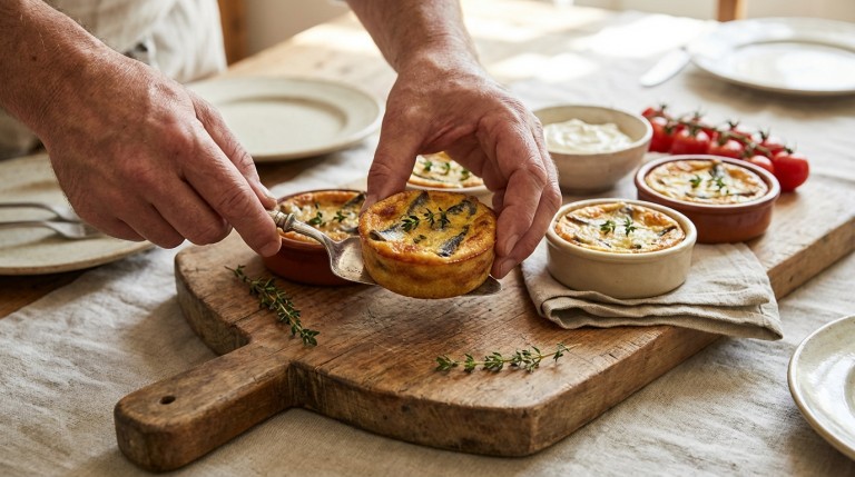 découvrez notre recette facile et savoureuse de mini clafoutis légers aux sardines en boîte, parfaits pour un apéritif gourmand ou un repas rapide.