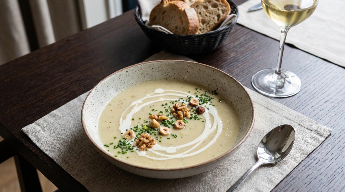 découvrez notre recette simple et savoureuse de velouté d’endives au fromage frais, parfaite pour un repas gourmand et réconfortant. facile à préparer et délicieusement crémeux.