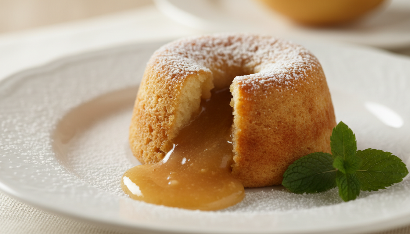 découvrez notre fondant aux poires, avec un cœur coulant irrésistible et une croûte dorée parfaite, pour un dessert raffiné et délicieusement tendre qui ravira vos papilles.