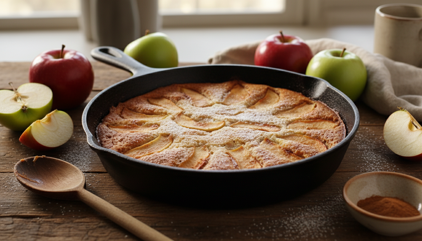 découvrez notre recette express de gâteau aux pommes à la poêle, parfaite pour un dessert rapide et gourmand sans utiliser de four. un moment de douceur assuré en toute simplicité.