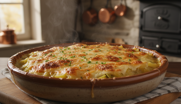 découvrez notre gratin de pommes de terre aux poireaux, un plat rustique et réconfortant qui s'impose comme la star des repas traditionnels cet hiver. une recette savoureuse et facile à préparer pour réchauffer vos soirées.