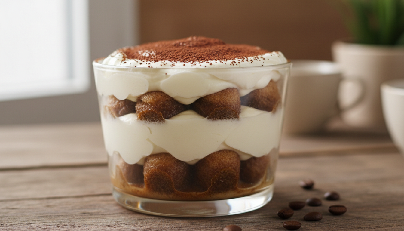 découvrez notre recette de tiramisu allégée en remplaçant le mascarpone par un ingrédient surprenant, pour une douceur deux fois moins calorique sans compromis sur le goût !