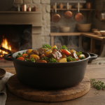 découvrez la cocotte d’hiver, un festin chaleureux alliant sauce veloutée, viande tendre et moments de convivialité pour réchauffer vos soirées en famille.