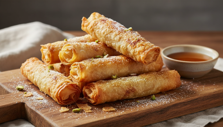 découvrez la recette inratable de roulés ultra croustillants en pâte filo, prêts en seulement 15 minutes, parfaits pour un apéro rapide et délicieux.