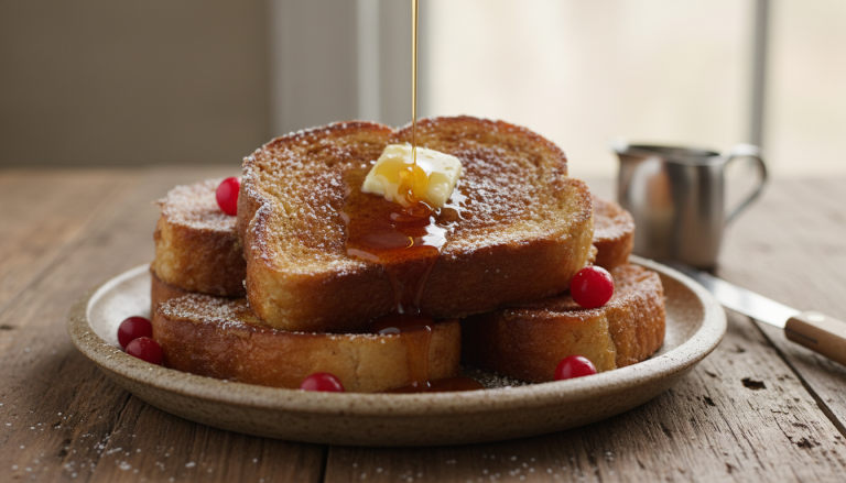 découvrez la recette réconfortante du pain perdu à la cannelle, un classique sucré revisité façon grand-mère pour un dessert savoureux et chaleureux.