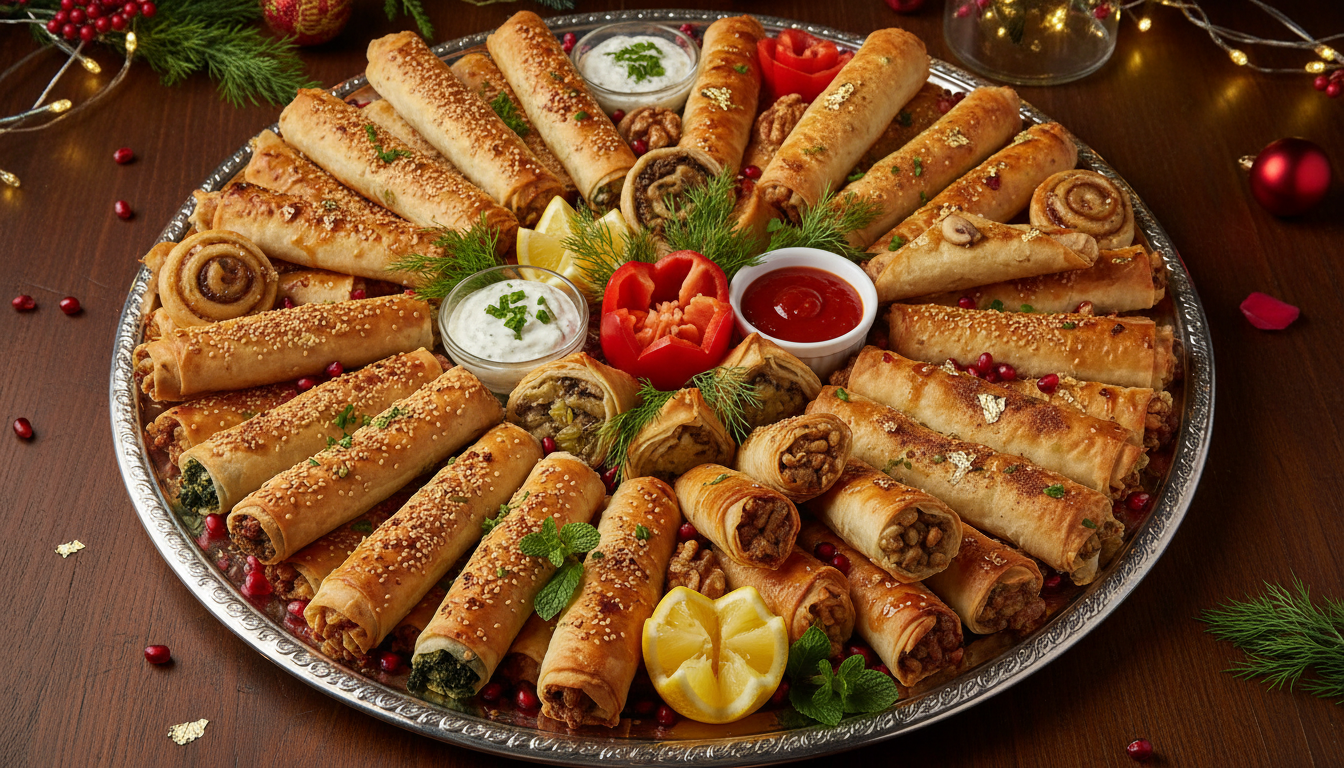 découvrez la recette ultime d’apéro festif avec mes roulés croustillants en pâte filo, prêts en seulement 15 minutes pour faire sensation auprès de vos invités.