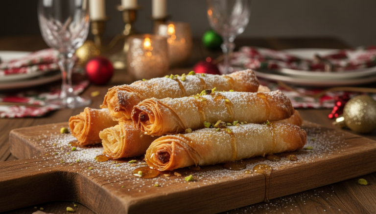 découvrez la recette ultime d'apéro festif avec mes roulés croustillants en pâte filo, prêts en seulement 15 minutes pour faire sensation auprès de vos invités.