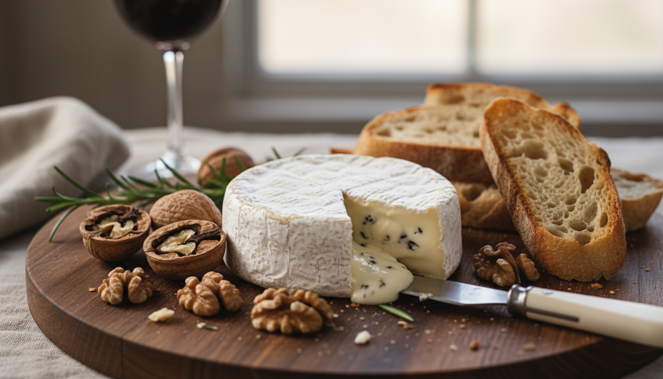 découvrez le brie truffé maison de noémie honiat, une délicieuse alliance d'élégance et de gourmandise à petit prix, parfaite pour sublimer votre plateau de fromages.
