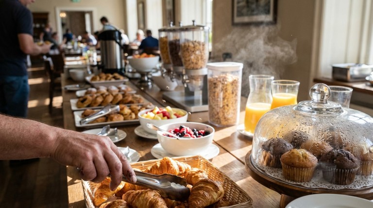 découvrez les risques méconnus des buffets petit-déjeuner à l'hôtel et apprenez comment protéger votre santé lors de vos séjours.