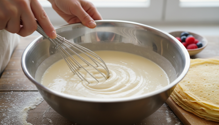 découvrez comment maîtriser l'ordre magique dans la préparation de la pâte à crêpes pour éviter l'effet élastique et obtenir des cuissons parfaitement réussies à chaque fois.