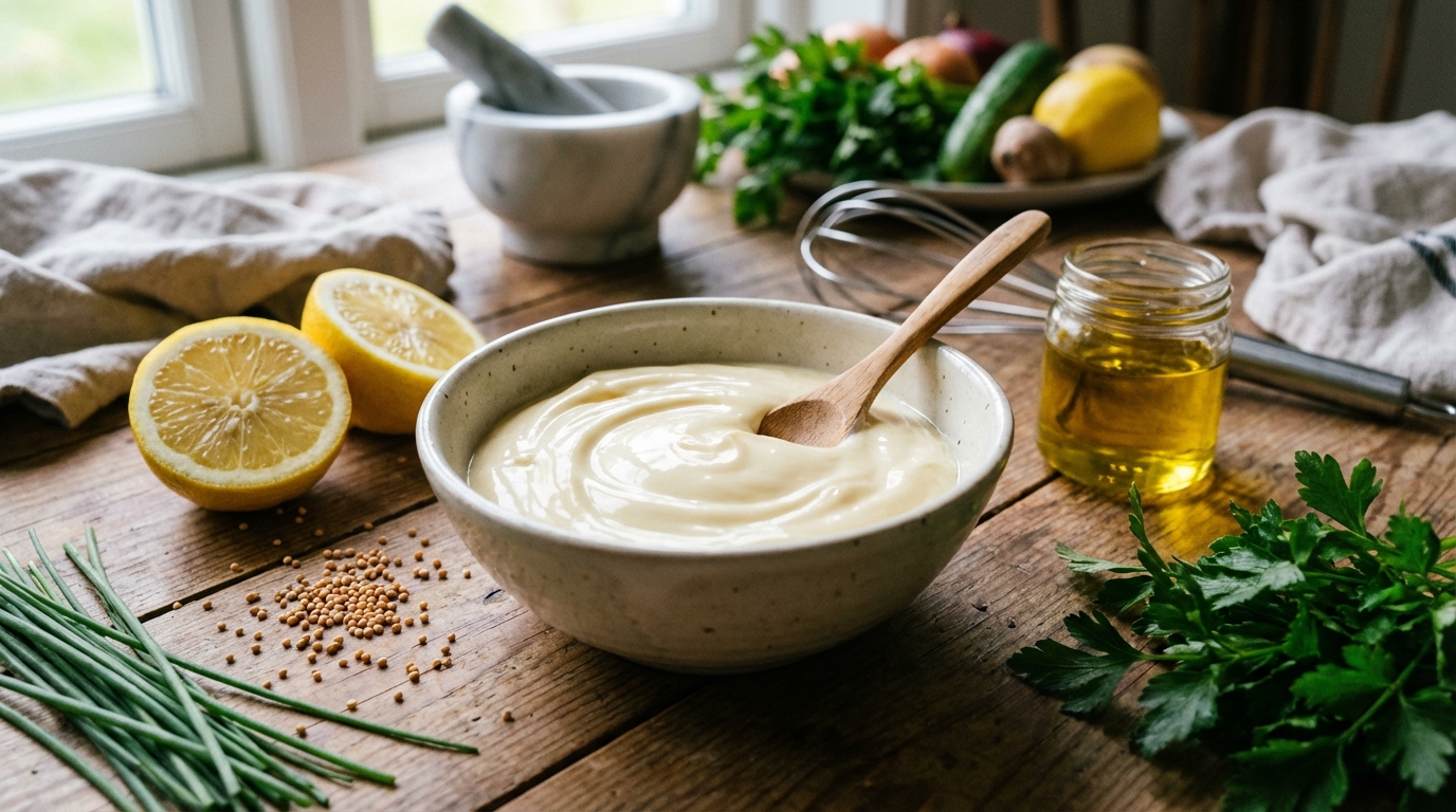 découvrez notre recette secrète de mayonnaise inratable sans œuf, facile à réaliser et délicieuse à chaque fois. parfaite pour toutes vos préparations !