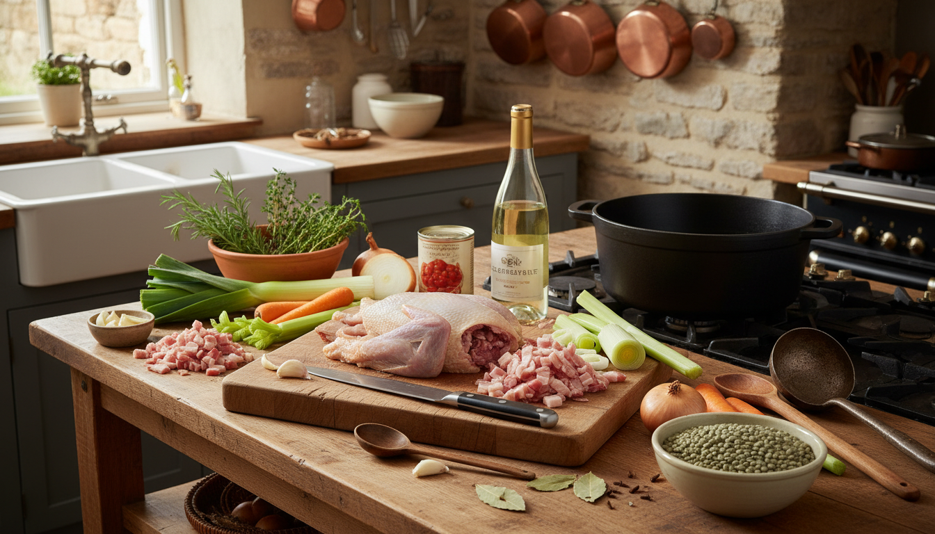 découvrez la pintade aux lentilles, un mijoté exquis et parfumé qui transforme les plats familiaux traditionnels en un festin chaleureux et savoureux.
