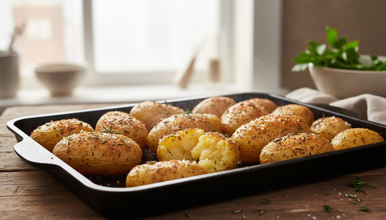 découvrez le secret infaillible pour des pommes de terre au four ultra croustillantes à chaque cuisson et régalez-vous d'une texture parfaite et savoureuse.