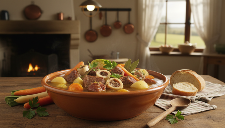 découvrez notre recette de pot-au-feu mijoté à feu doux, avec des légumes fondants et une viande tendre, parfaite pour réchauffer vos soirées d'hiver en famille.