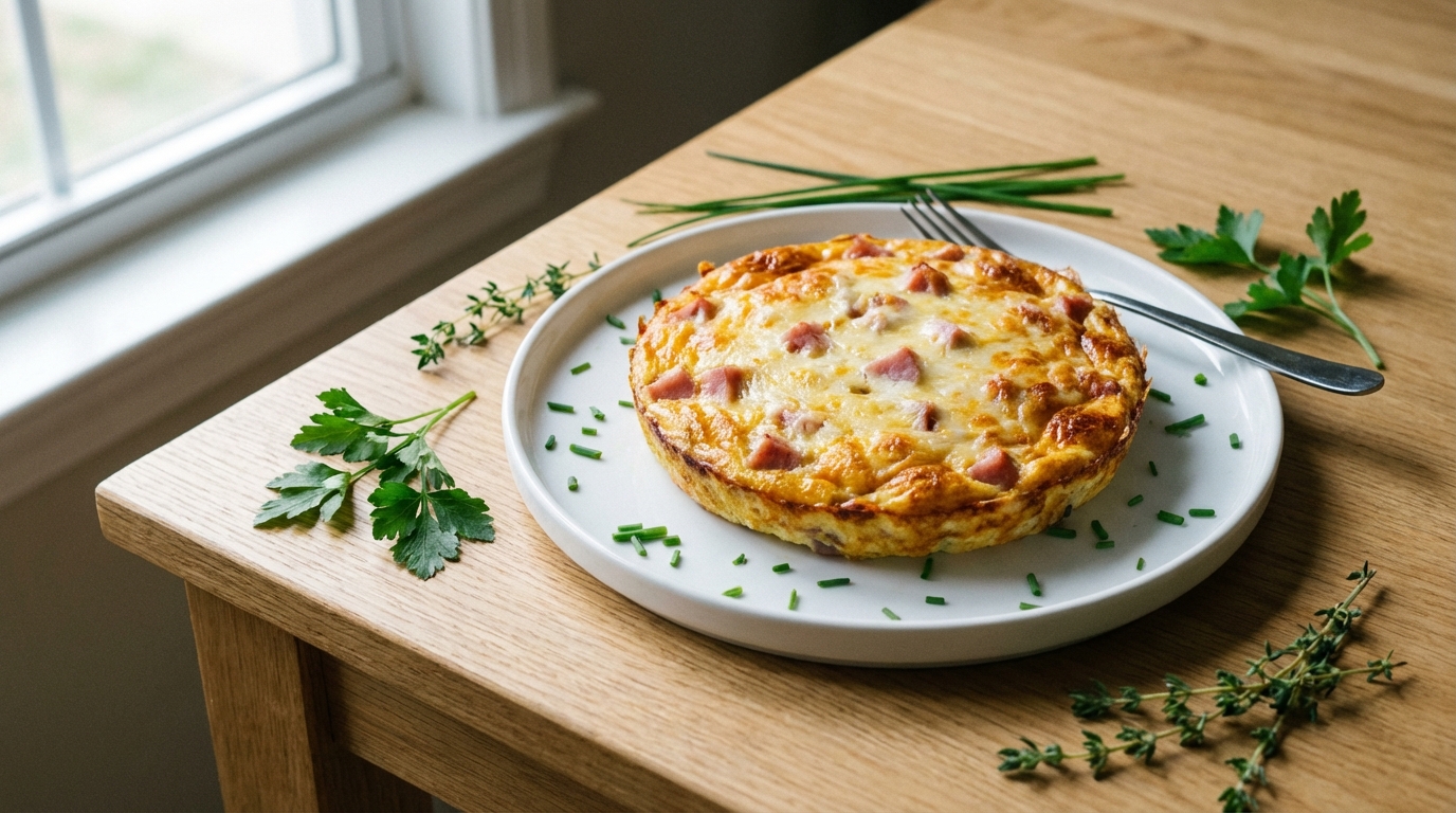 découvrez une recette simple et légère de quiche sans pâte ni gluten au jambon et gruyère, idéale pour un repas healthy et savoureux.