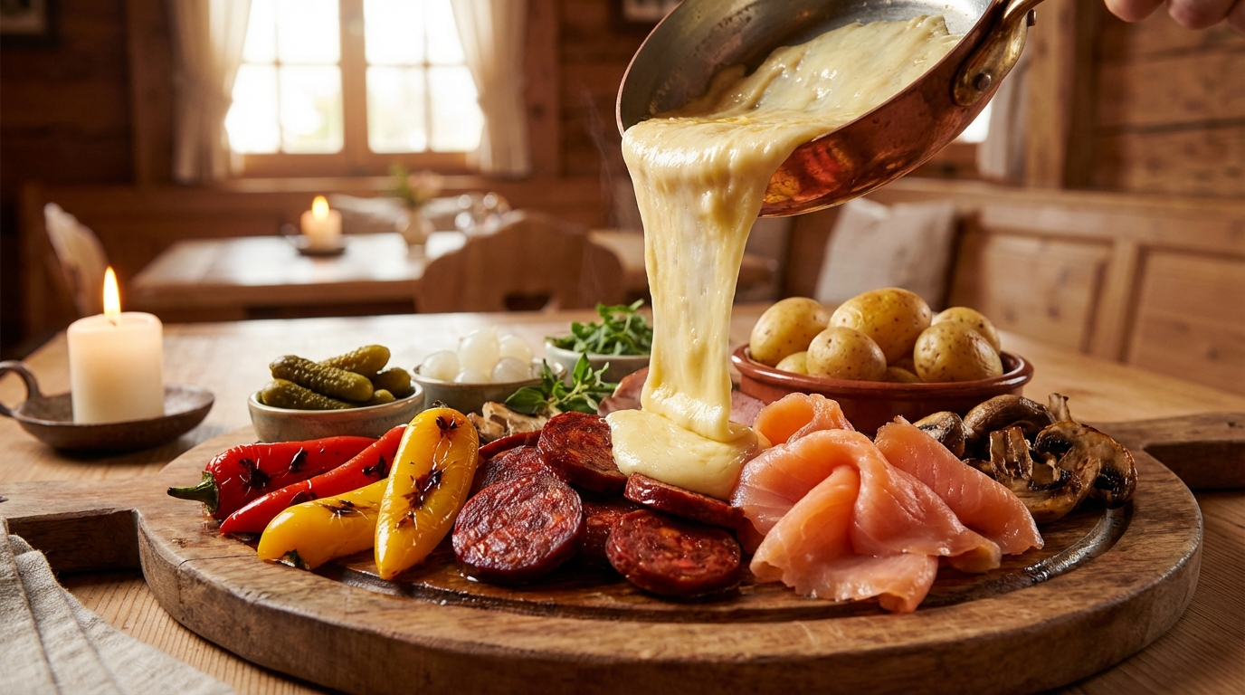 découvrez notre recette inventive de raclette gourmande au chorizo et saumon fumé, une fusion savoureuse qui ravira vos papilles et apportera une touche d'originalité à vos repas d'hiver.